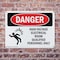 Signmission High Voltage Electrical Room Danger Sign, Plastic, 10in W x 7in L, 2PK OS-2PACK-DS-P-710-L-2201 - alternate 4